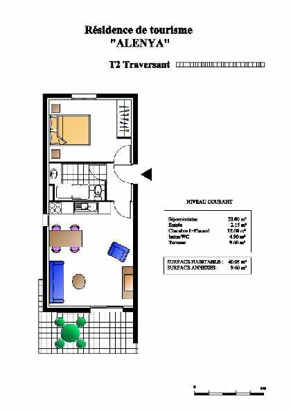 1-Bed Lot Plan Example